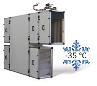 Установка рекуперации тепла Zenit-5000 HECO SW со встроенной автоматикой, водяным нагревателем и смесительным узлом